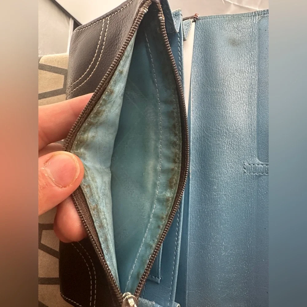 Longchamp black continental snap wallet - Picture 4 of 7